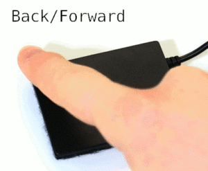 Ergonomic Touchpad Back/Forward Gesture Demonstration